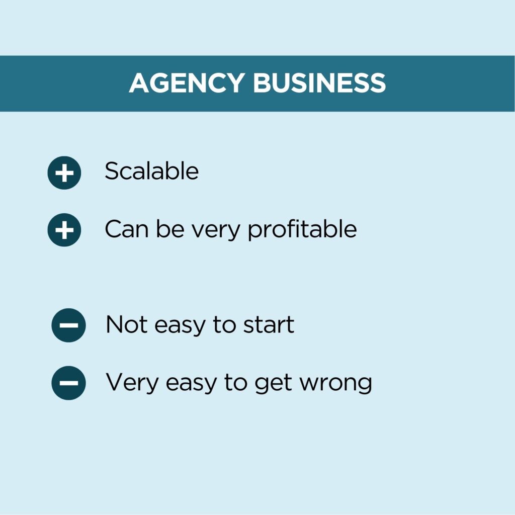 Image of pros and cons of agency business