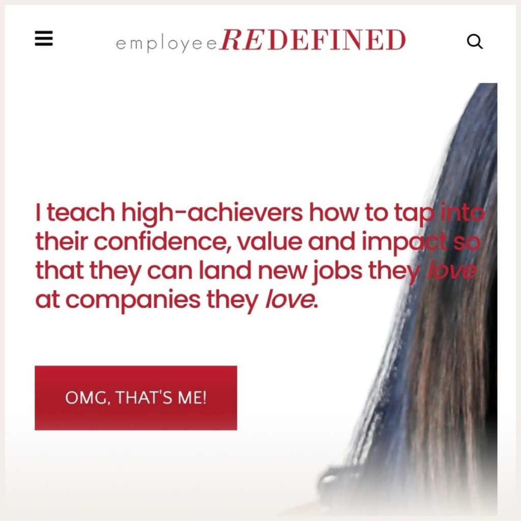 Screenshot of Employee Redefined website 