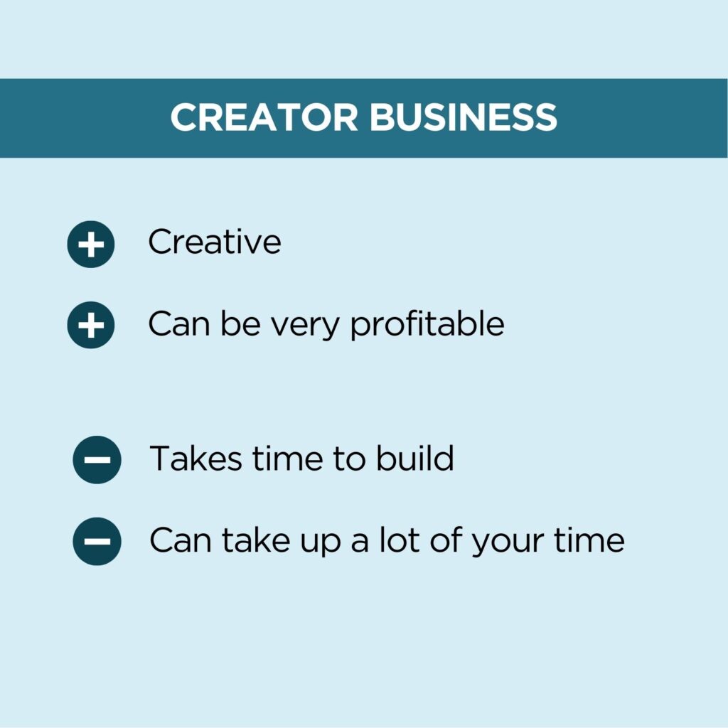 Image of pros and cons of creator business