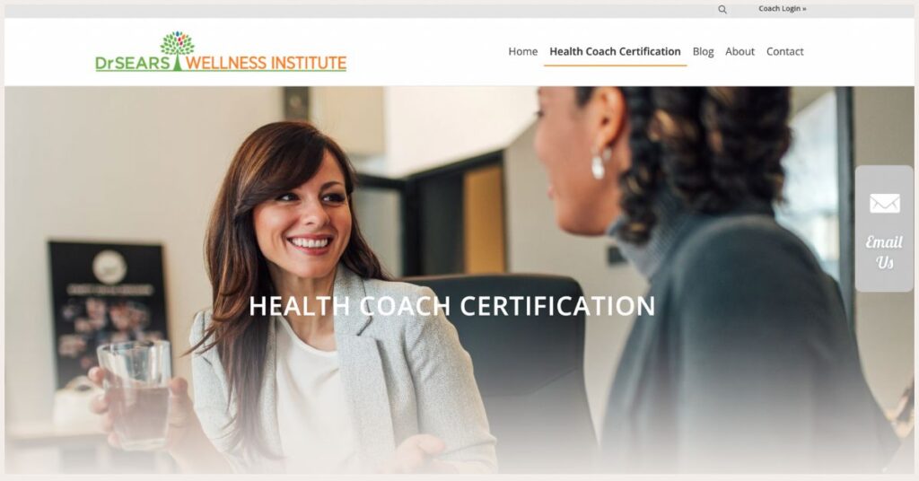 Screenshot of Dr. Sears Wellness Institute program website