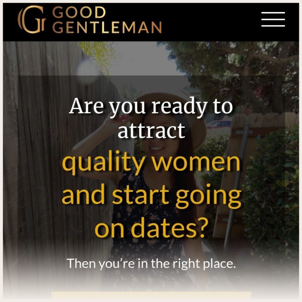 Good gentleman website screenshot