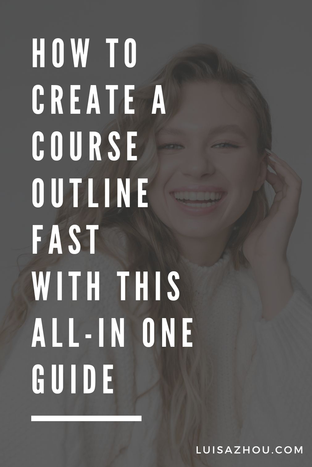 online course outline pin