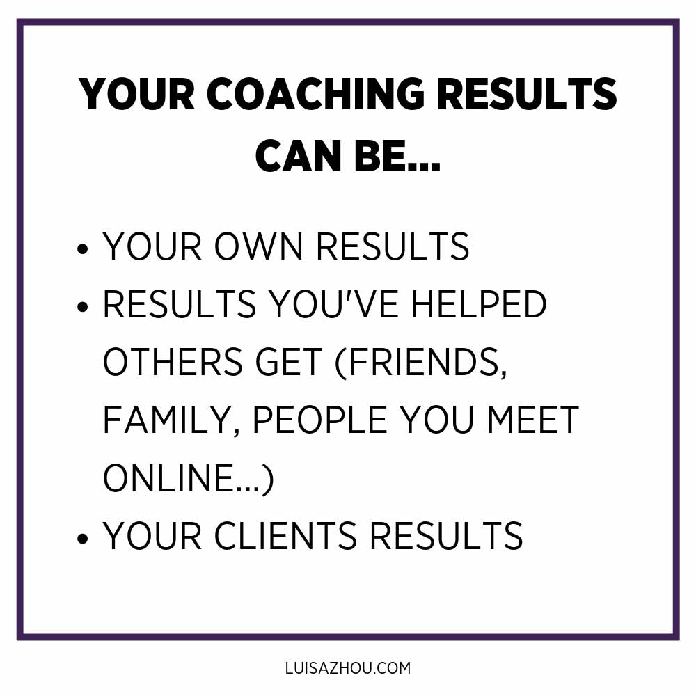 coaching result examples