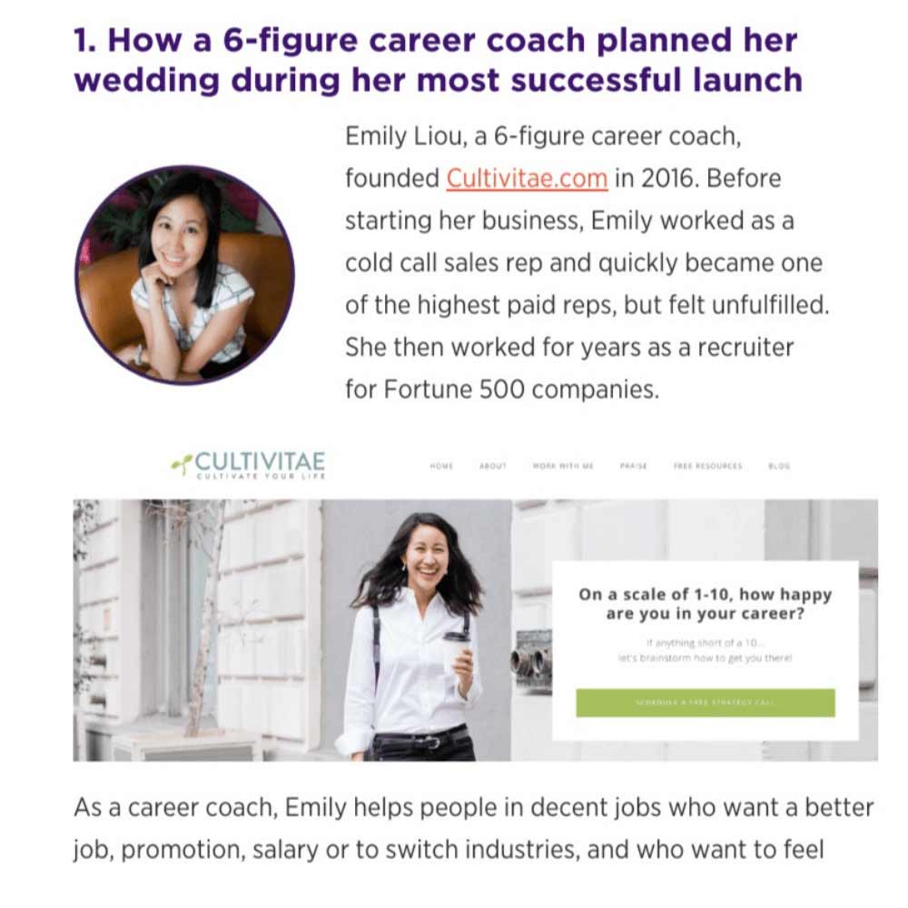 career coaching case study 