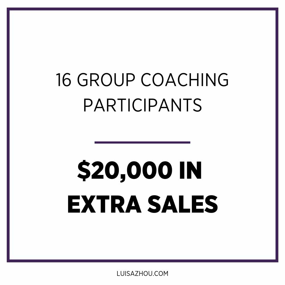 group coaching income