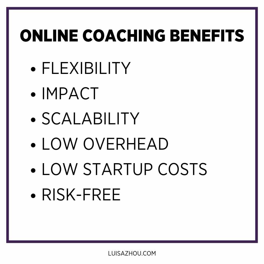 online coaching benefits table