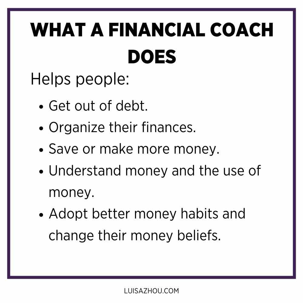 What a financial coach does