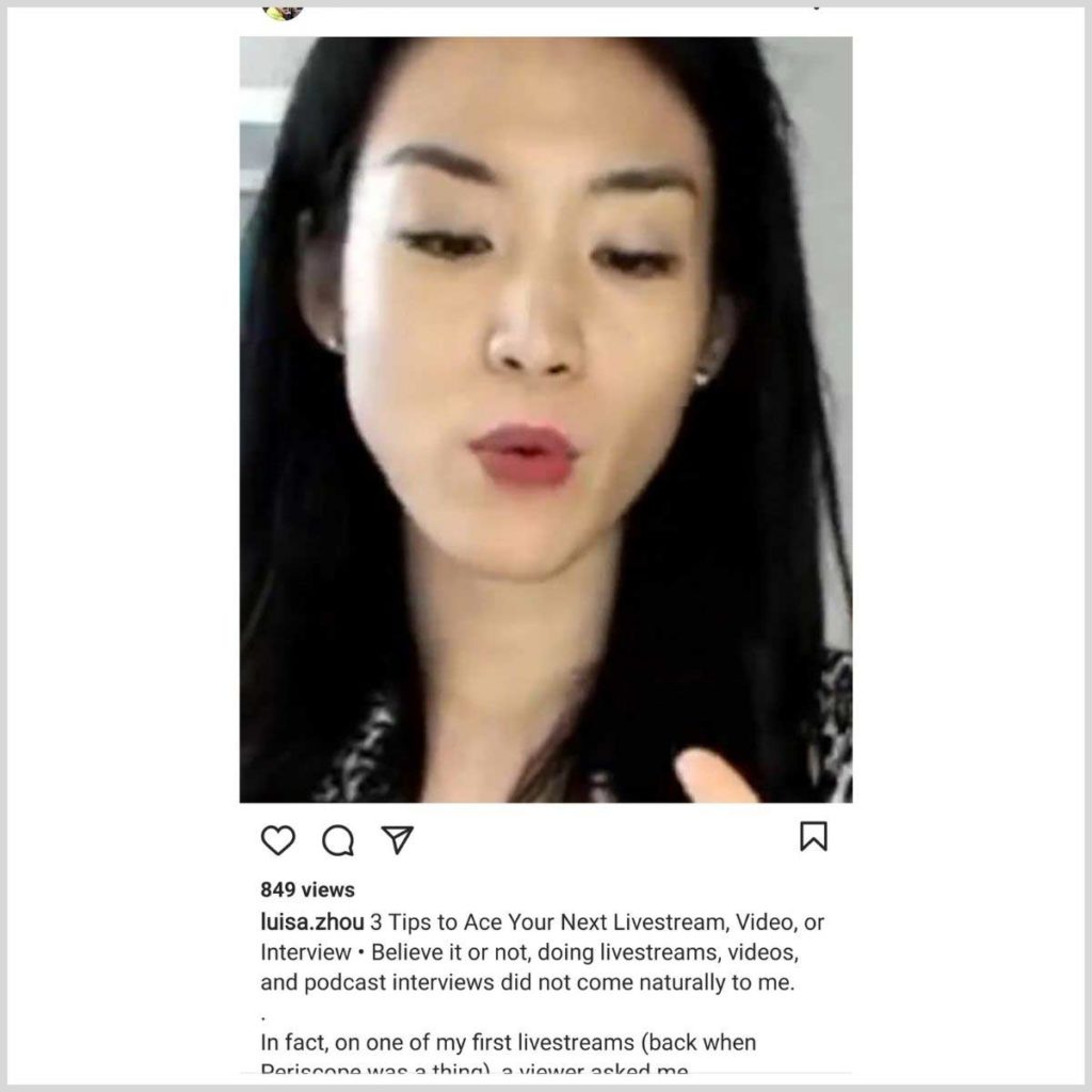 Luisa Zhou video example
