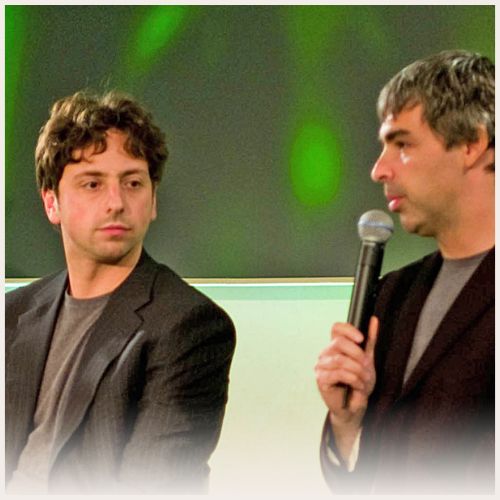 Larry Page and Sergey Brin headshot