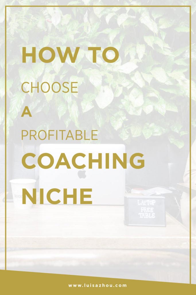 Profitable coaching niche pin