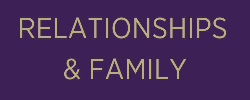 Relationships and Family banner