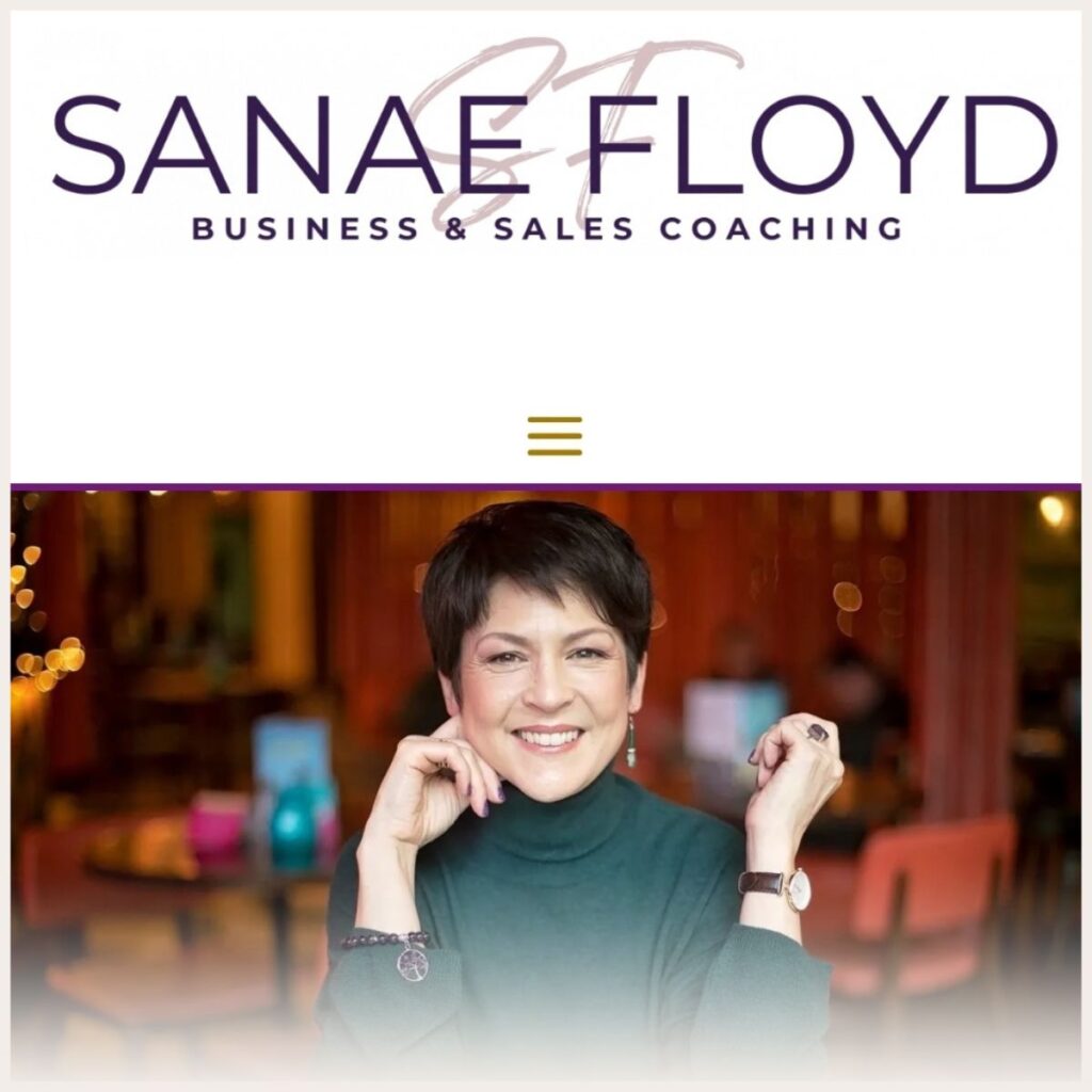 Screenshot of Sana Floyd's website 