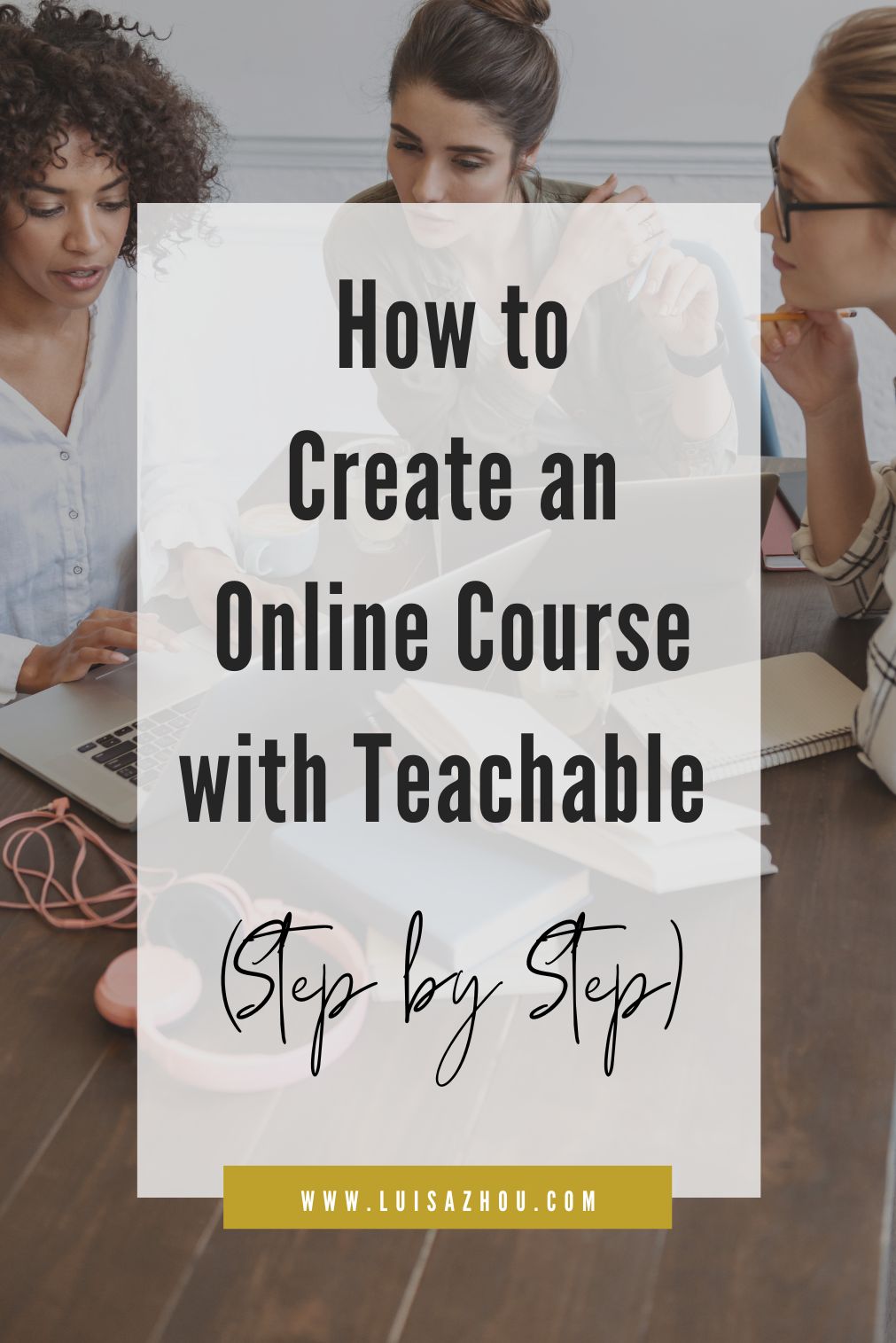 Teachable online course tutorial pin