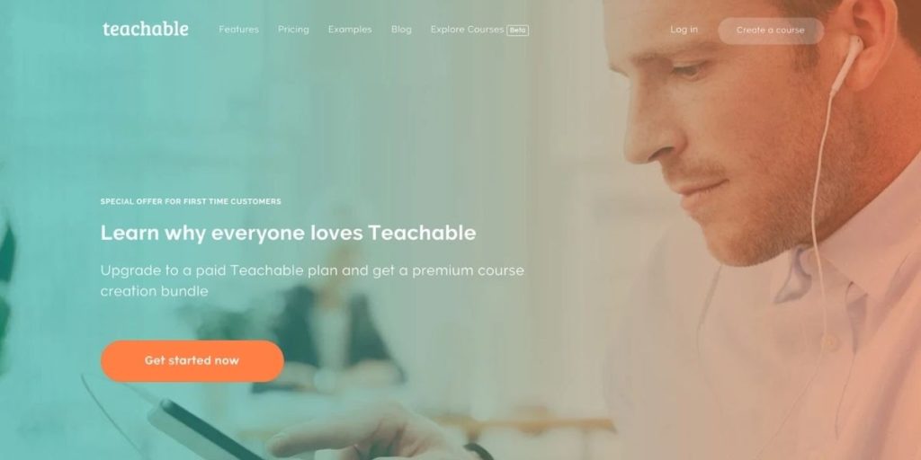 Teachable website