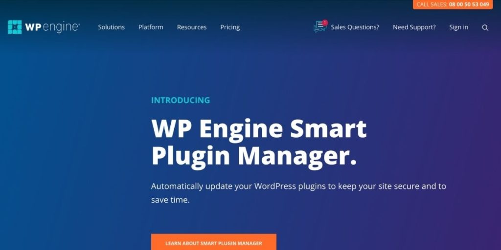 WP Engine website