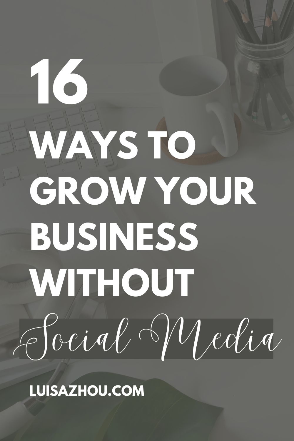 business without social media pin