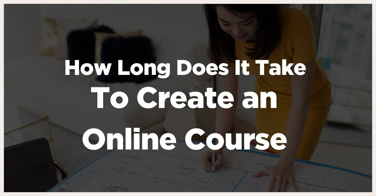 how long does it take to create an online course