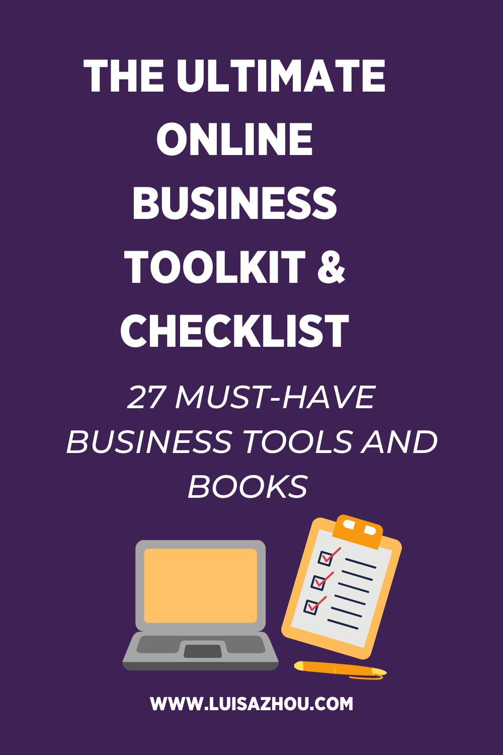 online business checklist pin