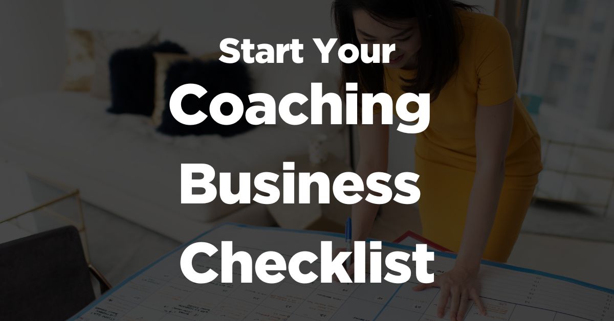 starting a coaching business checklist